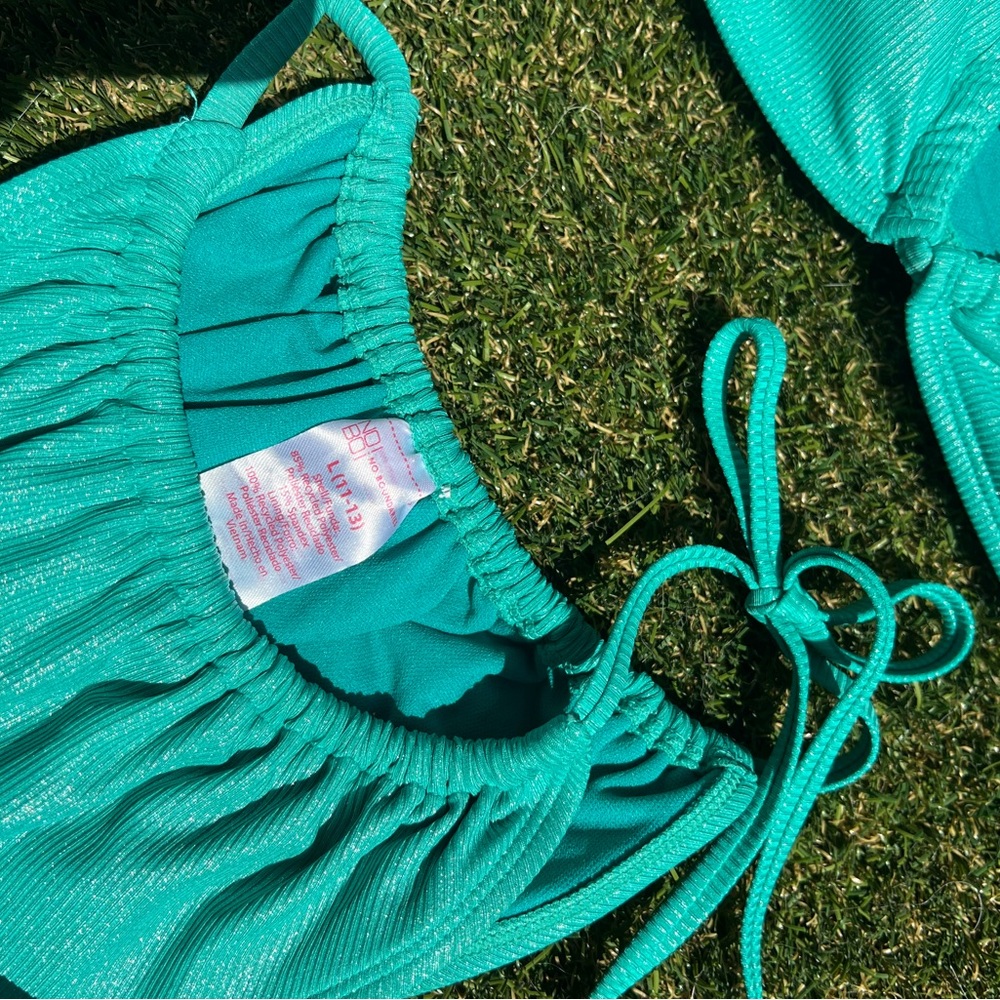 ⭐️SOLD⭐️ Vibrant Teal “No Boundaries” Bikini Set - Picture 5 of 7